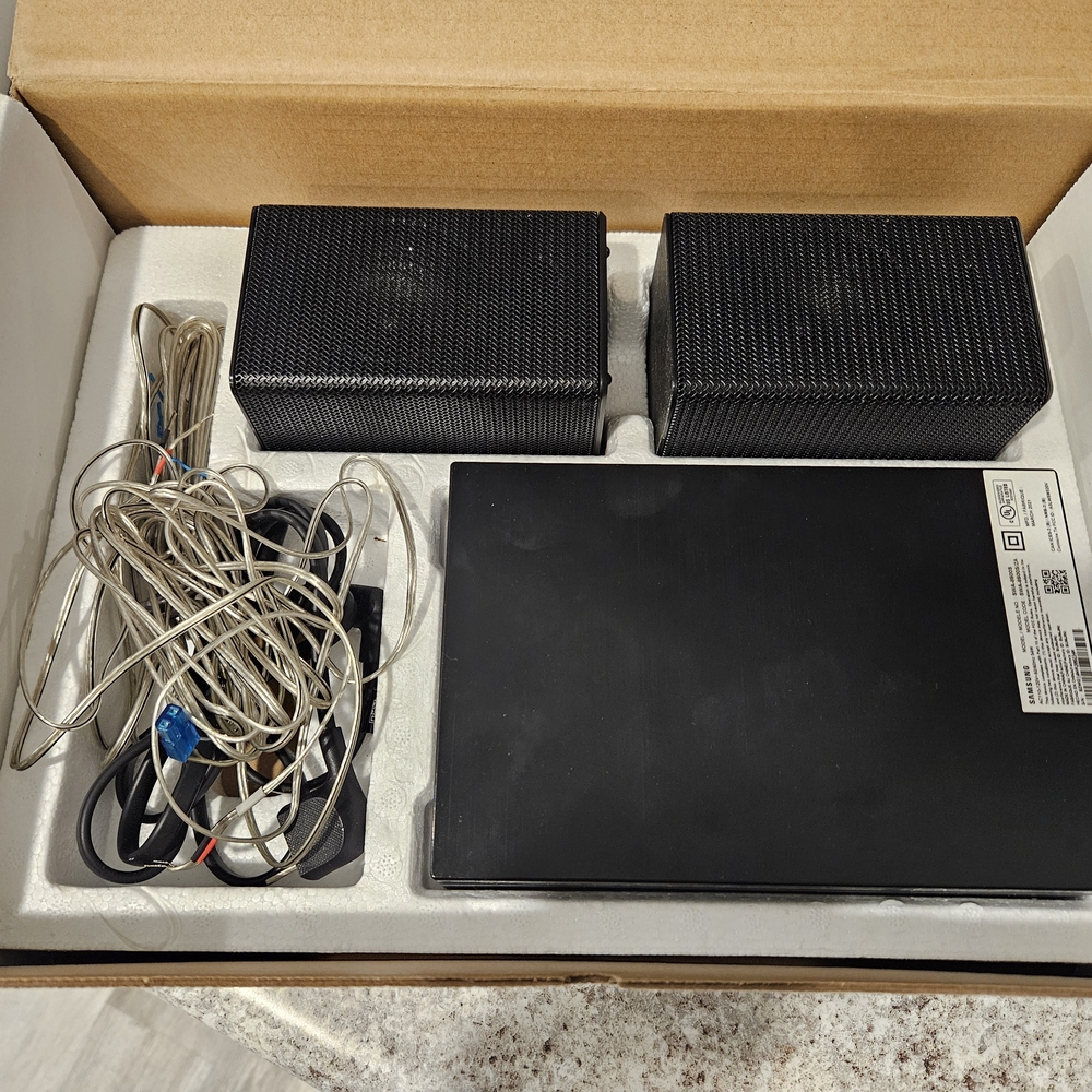 High-Performance Black Audio System with Dual Speakers
